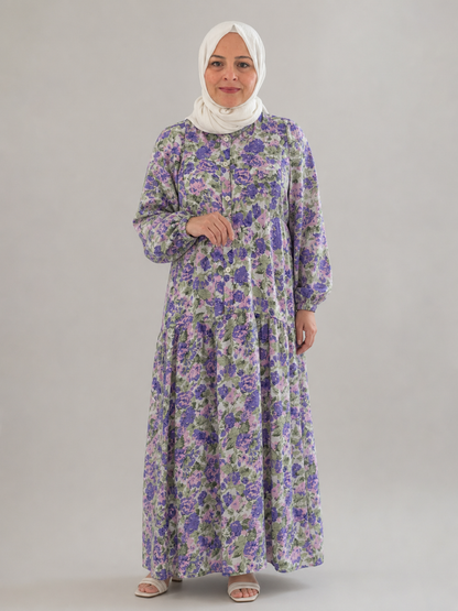 KIR BAHÇESİ LİLA ELBİSE