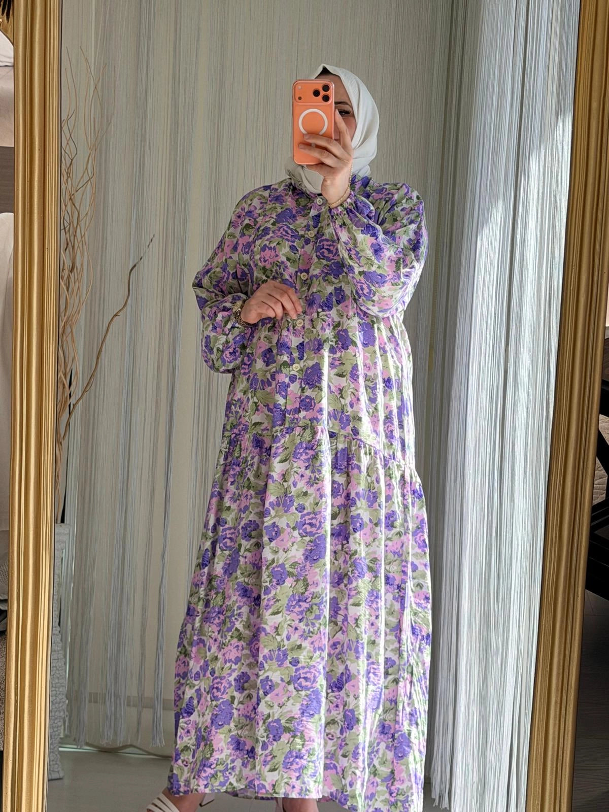 KIR BAHÇESİ LİLA ELBİSE