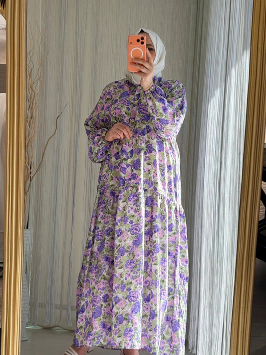 KIR BAHÇESİ LİLA ELBİSE