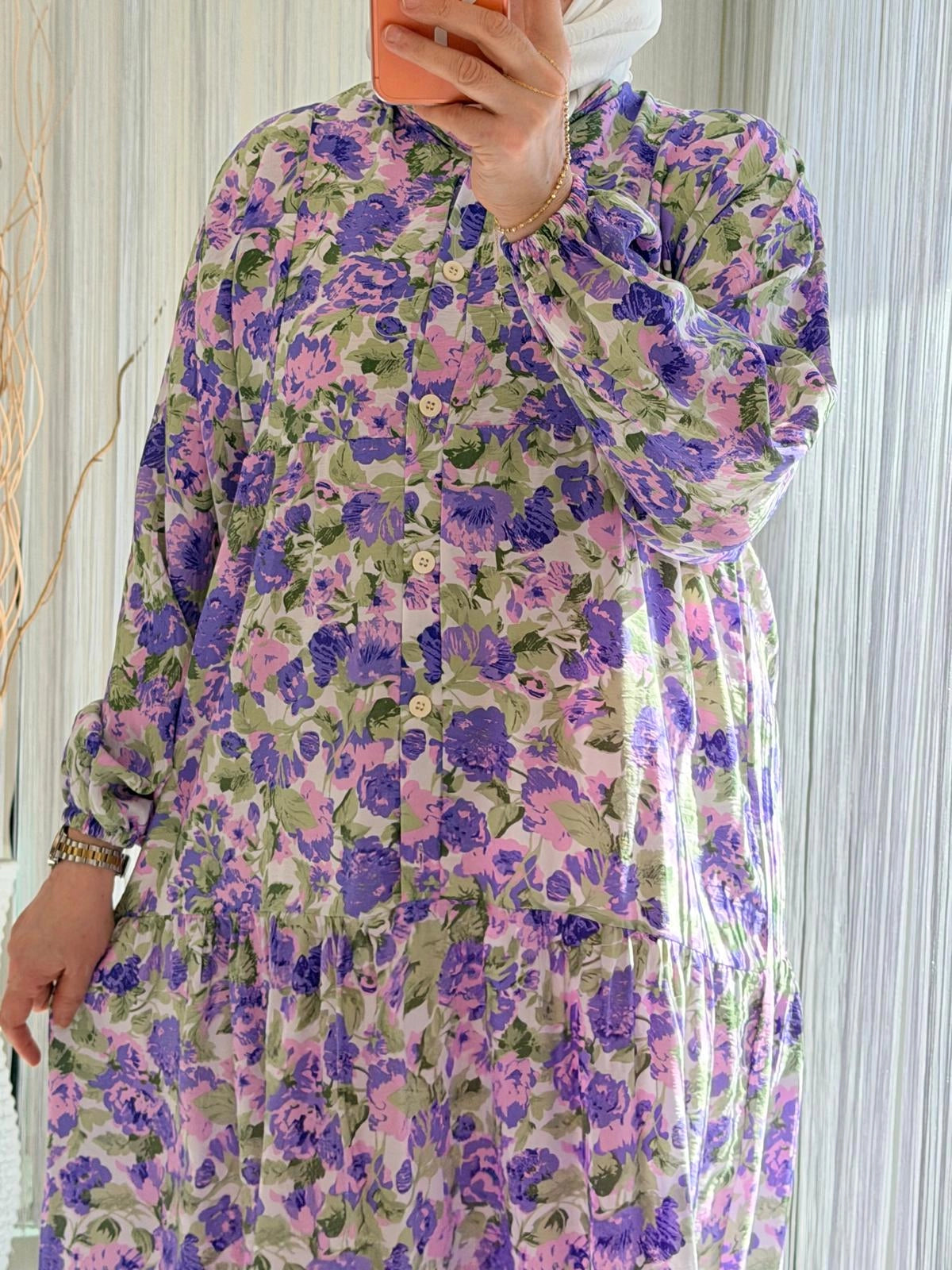 KIR BAHÇESİ LİLA ELBİSE